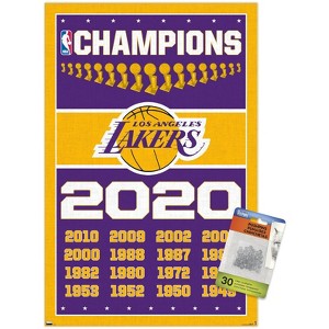 Trends International NBA Los Angeles Lakers - Champions 20 Unframed Wall Poster Prints - 1 of 4