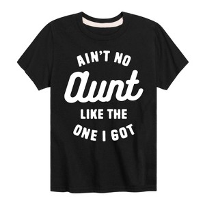 Boys' - Instant Message - Ain't No Aunt Like The One I Got Short Sleeve Graphic T-Shirt - 1 of 4