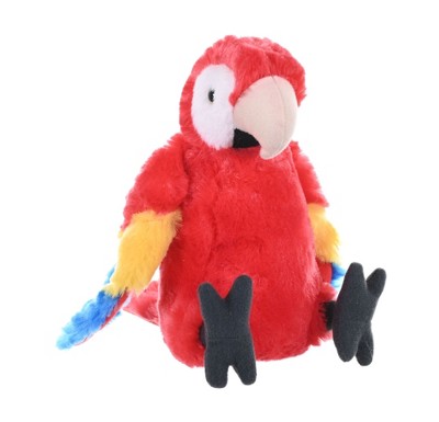 Wild Republic Cuddlekins Mini Scarlet Macaw Stuffed Animal, 8 Inches ...