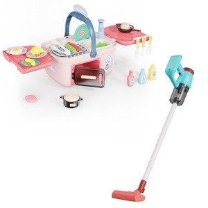 Contixo PT1 & PT2 Pretend Play Bundle – 3-in-1 Cord-Free Vacuum & Toy Hair Salon Set for Kids - 1 of 1