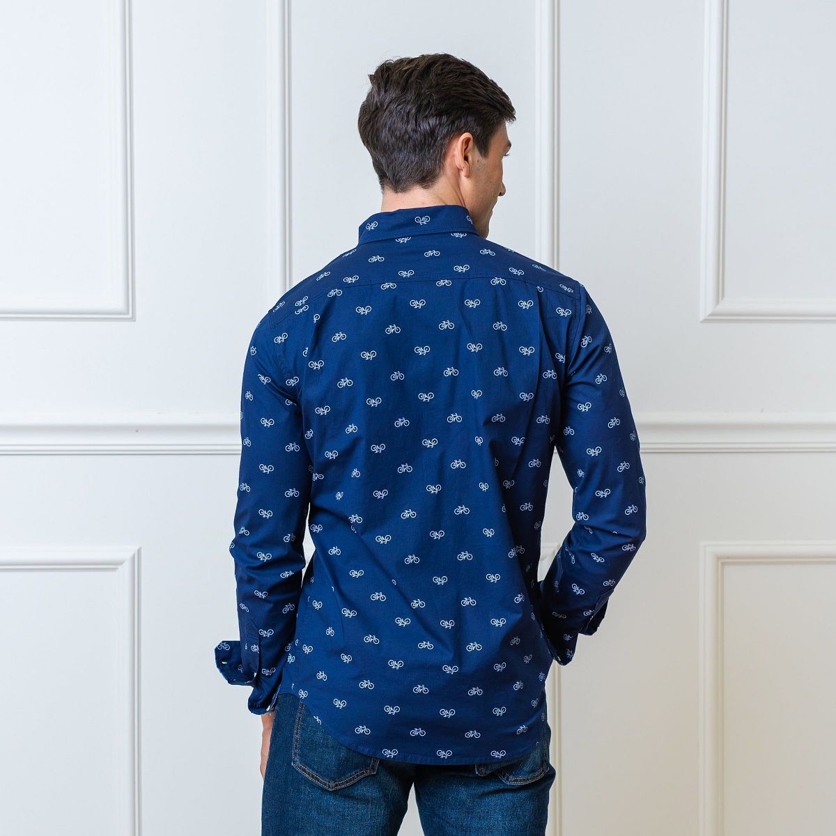 Hope & Henry Mens' Long Sleeve Stretch Poplin Button Down Shirt - thumbnail 4