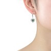 Guili Sterling Silver Princess & Round CZ Leverback Earrings, Stunningly Elegant Jewelry That Offers Classic Brilliance for Any Occasion or Outfit - 2 of 3