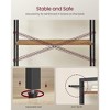 4 - Tier Industrial - Style Tall Bookshelf. Measures 11.8 x 31.5 x 47 inches. Perfect for living rooms, home offices,Honey Brown and Black - 4 of 4