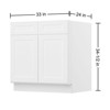 HOMLUX Easy-DIY Shaker White Ready to Assemble Drawer Base Kitchen Cabinet - 3 of 4