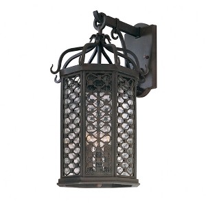 Troy Lighting Los Olivos 3 - Light Wall Light in  Old Iron Clear Seeded Shade - 1 of 1