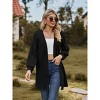 Clearlove Long Sleeve Coat Women's Cardigan Jacket Knitted Solid Color Open Stitch Loose Fit Mid-length Soft Casual Perfect for Spring Fall - 4 of 4