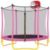 5.5FT Outdoor & Indoor Mini Toddler Trampoline with Enclosur - 4 of 4