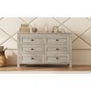 Lyngins Retro Farmhouse 6-Drawer Dresser,Wood Chest of Drawers,Storage Furniture for Bedroom,Living Room - 2 of 4