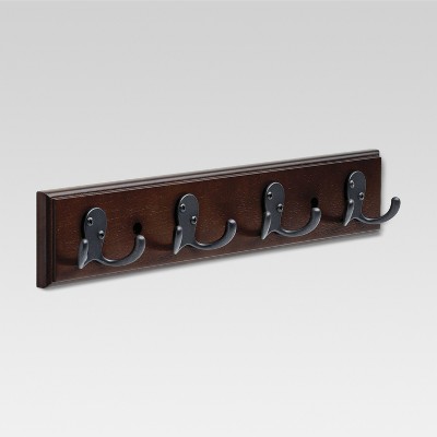 Photo 1 of 16" Rack with Double Prong Hook - Cocoa/Soft Iron - Threshold&#8482;