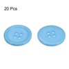 Unique Bargains Sewing Resin Round Flat 4-Hole Replacement Craft Buttons 20 Pcs - 3 of 4