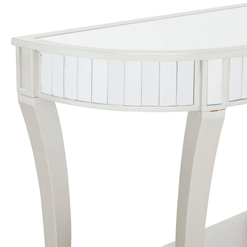 Set of 2 Glam Fir Console Tables with Mirror White - Olivia &#38; May, 4 of 21