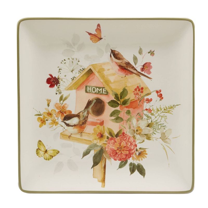 12.5&#34; Nature&#39;s Song Square Serving Platter - Certified International, 1 of 5