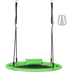 Costway 660 lbs Saucer Tree Swing 40 Inch Kids Toddler Swing Set with Adjustable Ropes - 1 of 4