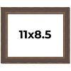 PosterPalooza | Photo Size Elegant Brown Picture Frame - UV Acrylic, Foam Board Backing, Hanging Hardware - 2 of 4