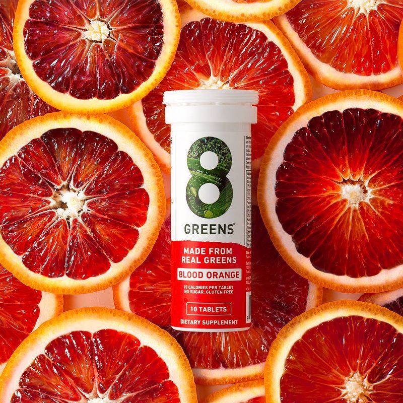 8Greens Single Tube Effervescent - Blood Orange - 10ct, 3 of 11