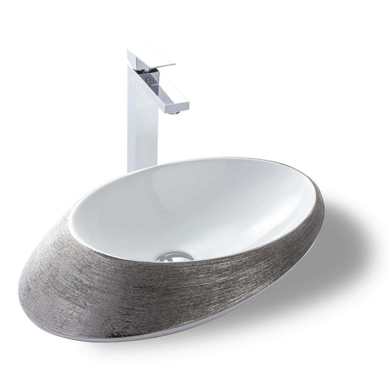 Fine Fixtures Luxury Vessel Oval Bathroom Sink, 5 of 7