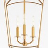 Quorum Lighting Mantle 3 - Light Chandelier in  Gold Leaf - 2 of 3