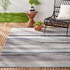 5'2" x 7'2" New York Patio Sofia Estelle Indoor/Outdoor Rug Gray/Blue - Nicole Miller: UV & Stain Resistant, Woven - 2 of 4