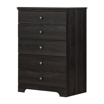 Zach 5-Drawer Chest Gray Oak - South Shore