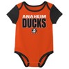 NHL Anaheim Ducks Infant Boys' 3pk Bodysuit - 2 of 4