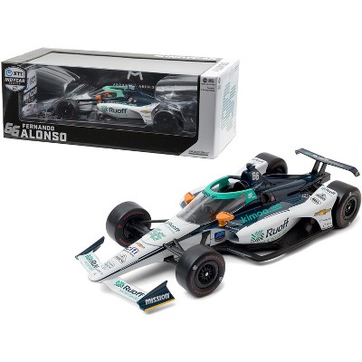 Dallara IndyCar #66 Fernando Alonso "Ruoff Mortgage" Arrow McLaren SP "NTT IndyCar Series" (2020) 1/18 Diecast Model Car by Greenlight