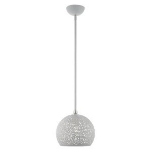 Livex Lighting Charlton 1 - Light Pendant in  Nordic Gray - 1 of 1