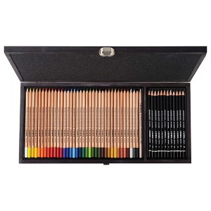 Lyra® Rembrandt Polycolor & Art Specials Wooden Box Drawing Set, Colored Pencils & Sketching Pencils, Assorted Colors, 49 Pieces - 1 of 2