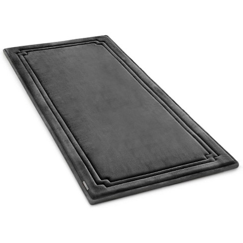 Softlux Extra Thick Charcoal Infused Memory Foam Runner Bath Mat - Microdry  : Target