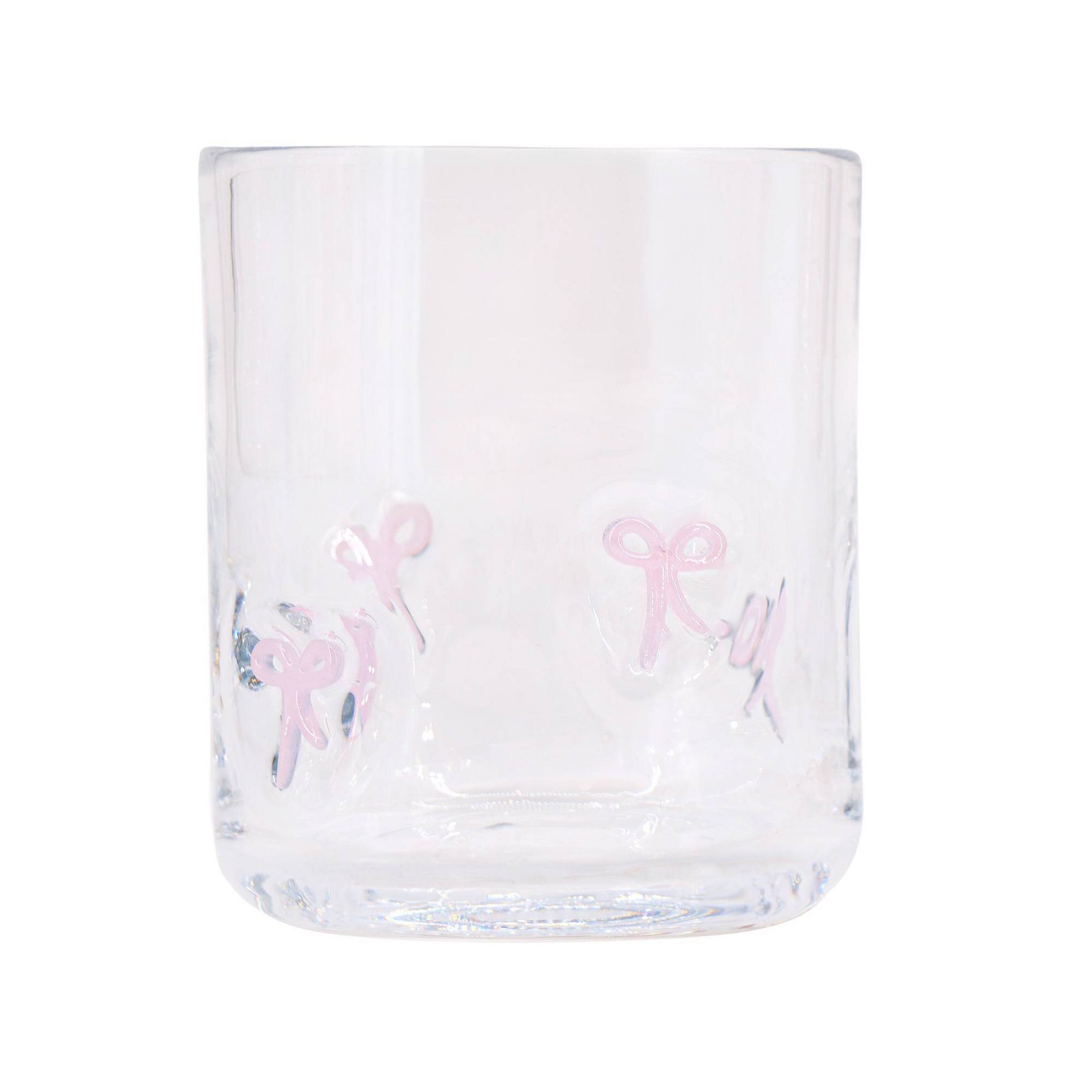 Madison Home 16 fl oz Icon Glass Tumbler Pink Bows