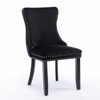 NicBex Modern Dining Chairs Set of 2,Upholstered Wing-Back Kitchen Chair with Backstitching Nailhead Trim and Wood Legs - 2 of 4