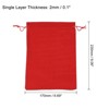 Unique Bargains Cotton Linen Bank Coin Change Bag with Drawstring 6 Pcs - 2 of 4