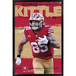 Trends International NFL San Francisco 49ers - George Kittle 25 Framed Wall Poster Prints - 1 of 4