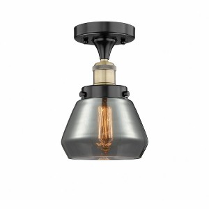 Fulton - 1 Light Semi-Flush Mount In Industrial Style-8.25 Inches Tall and 6.5 Inches Wide - 1 of 1