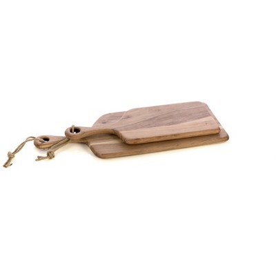 Set Of 2 Assorted Montana Free Form Cutting Boards  - Brown - Shiraleah