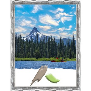 Amanti Art Scratched Wave Chrome Picture Frame - 1 of 4