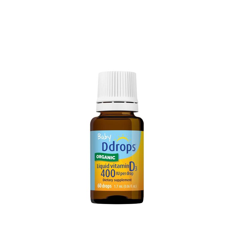 Ddrops Baby Vitamin D 400 IU Organic Liquid Drops - 0.06 fl oz, 5 of 14