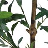 Acekool 5FT Artificial Olive Tree, Realistic Indoor Potted Plant with Natural Wood Trunk, Faux Greenery for Home & Office - 4 of 4