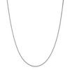 Black Bow Jewelry 1.1mm, 14k White Gold, Solid Box Chain Necklace - 3 of 4