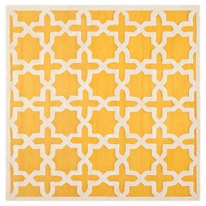 Marnie Texture Wool Rug - Gold / Ivory (6