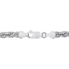 EVERLY JEWELRY | Sterling Silver Diamond Cut Rope Chain Bracelet, 9 inch - 4 of 4
