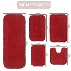 Home Weavers Radiant Collection 100% Cotton Tufted Bathroom Rug Set, Non-Slip Latex Bath Rug Set - 3 of 4
