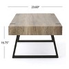 CENGHU Modern Wood Industrial Coffee Table for dining room bedroom - 4 of 4