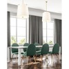 Weston 6-Light Pendant - Dimmable Steel Fixture with White Linen Shade, 24" x 24" x 24" - 4 of 4