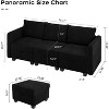 Modular U-Shaped Sleeper Sectional Sofa with Storage, Convertible Couch for Large Living Rooms - 2 of 4
