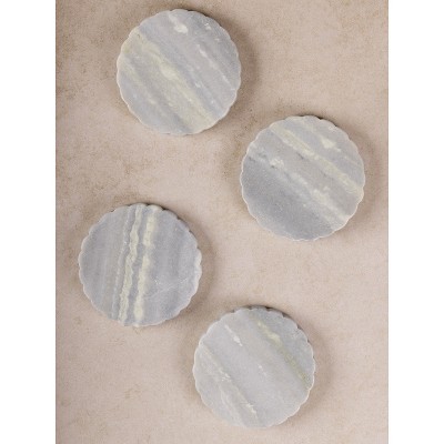 Sierra Green Onyx Coasters, Set of 4