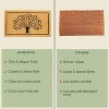 LunaLulinlk Indoor Outdoor Mats for Door Decor Tree Print with Border Beige & Black 30x17 inch - 4 of 4