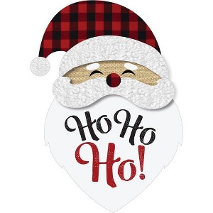 Santa Christmas Burlap Garden Flag Holiday 18" x 12.5" Briarwood Lane - 1 of 4