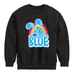 Boys' - Blue's Clues & You! - Blue Graphic Long Sleeve Fleece Sweatshirt - 1 of 4