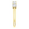 Pompeii3 2 Ct Diamond Five Stone Wedding Ring 14k Yellow Gold EX3 Lab Created - 2 of 4