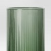 3pc Vase Set Ribbed Glass Green - Room Essentials™ - image 4 of 4